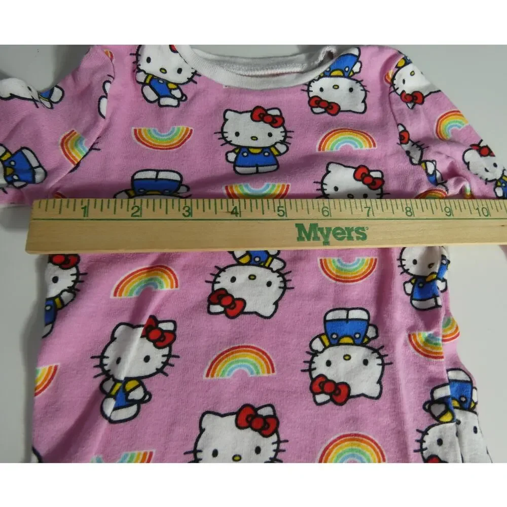 Sanrio Hello Kitty And Friend 4T Set of Two Shirts One Pants Pajamas Lounge Wear
